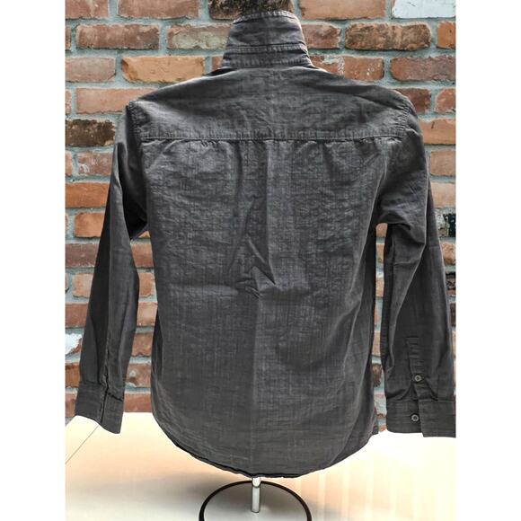 Calvin Klein Jeans Men’s XL Long Sleeve Button-Up Shirt - Charcoal Gray - Picture 2 of 9